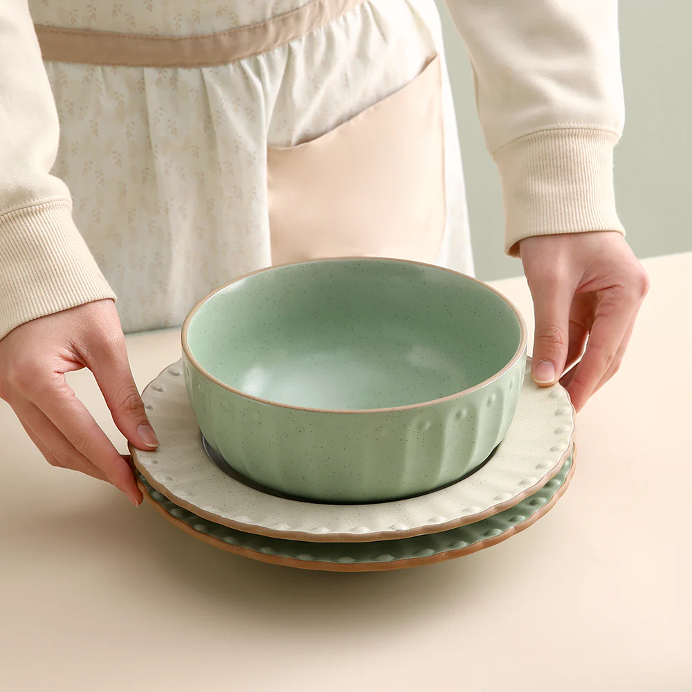 FaSoLa 8-Inch Shallow Plate - Light Green - Image 2