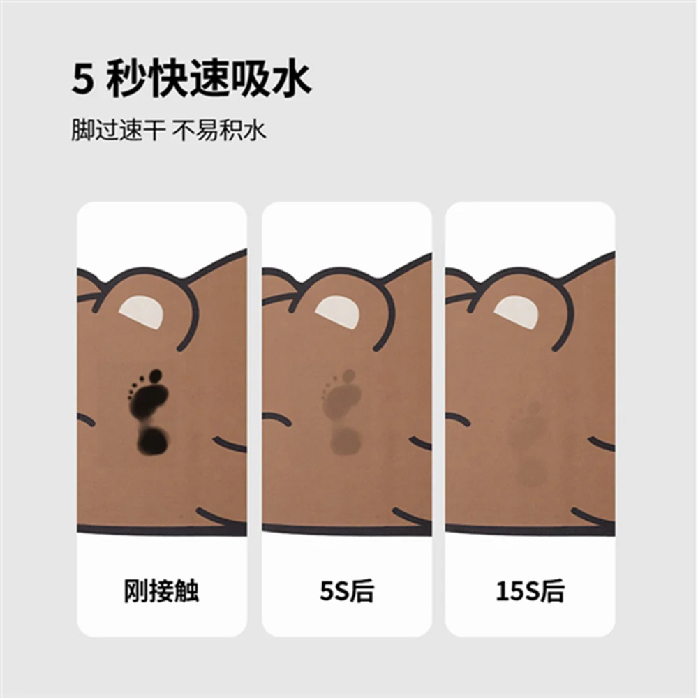Fasola Absorbent Bathroom Mat - Panda Design, 40x80cm - Image 2