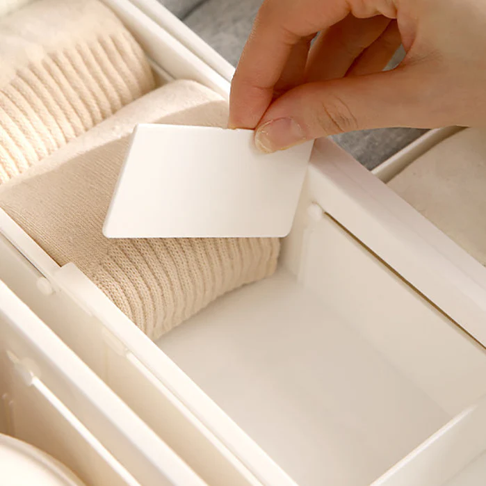 FaSoLa Adjustable Drawer Organizer Box - White, Narrow - Image 2