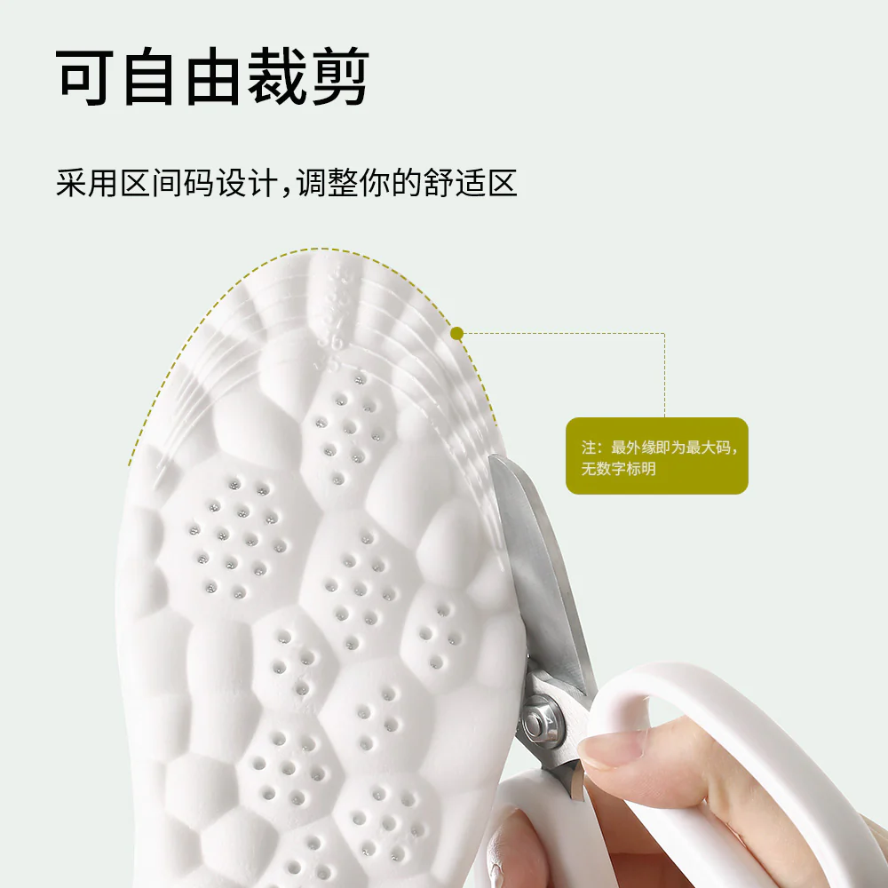 Fasola Adjustable Sports Insoles - Grey, Size 35-40 - Image 4