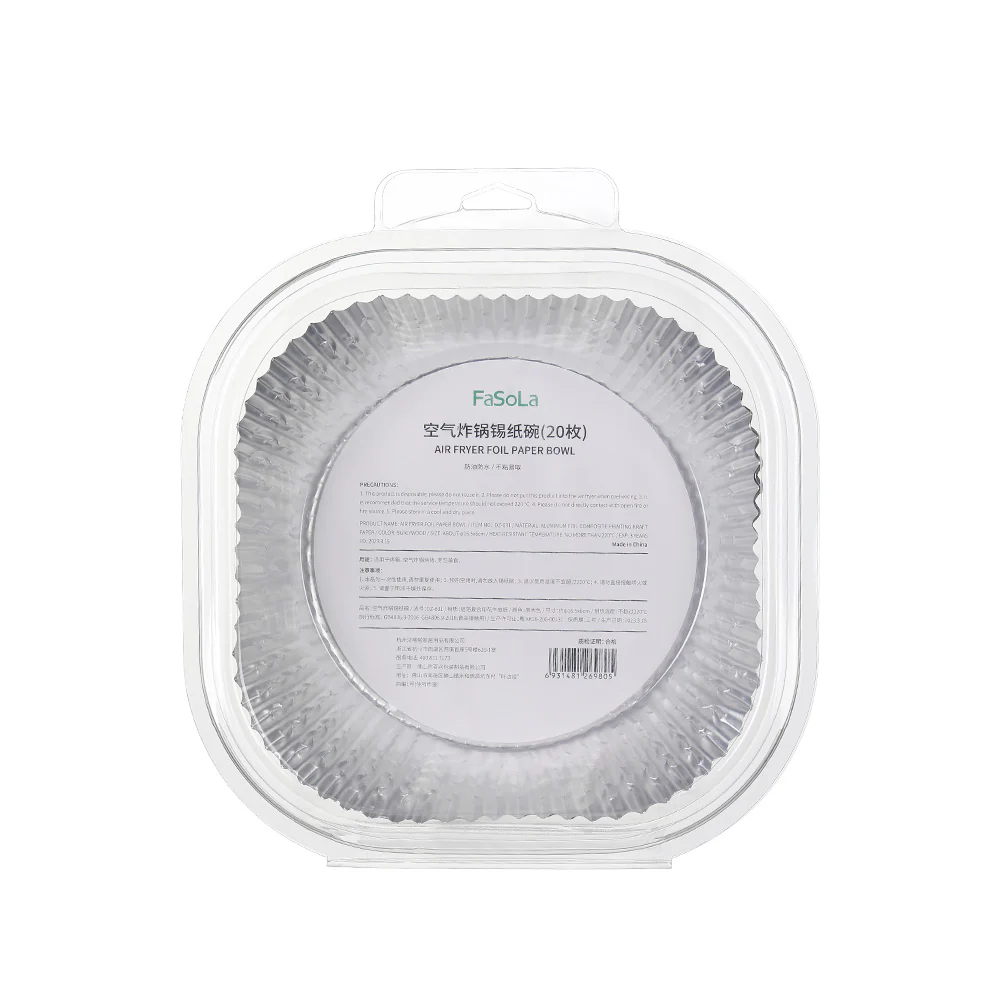 Fasola Air Fryer Foil Paper Bowls - 20 Pieces - Image 5