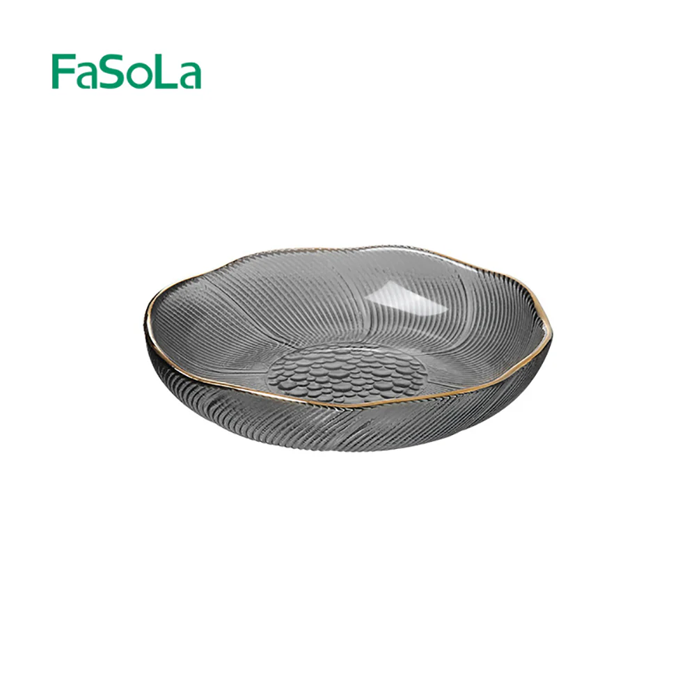 FaSoLa Alice Vintage Tray - 14-inch Plate, Smoke Gray - Image 5