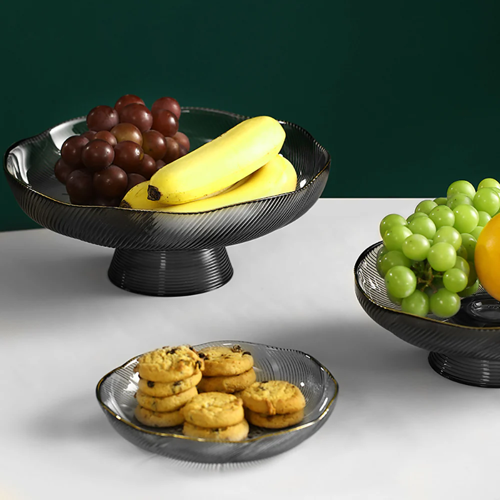 FaSoLa Alice Vintage Tray 6-Inch Plate - Smoke Gray