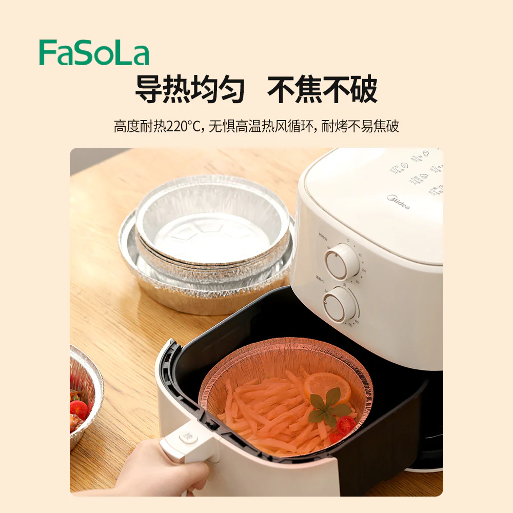 FaSoLa Aluminum Foil Trays Silver - 10 Pack Small - Image 3