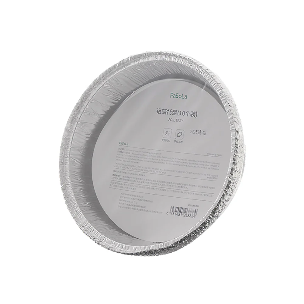 FaSoLa Aluminum Foil Trays Silver - Large, Pack of 10 - Image 5