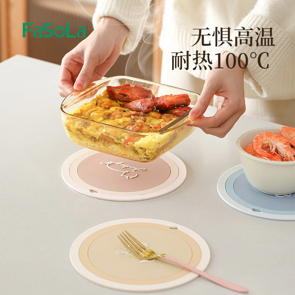Fasola Animal Heat-Resistant Mat - Cat Design - Image 2