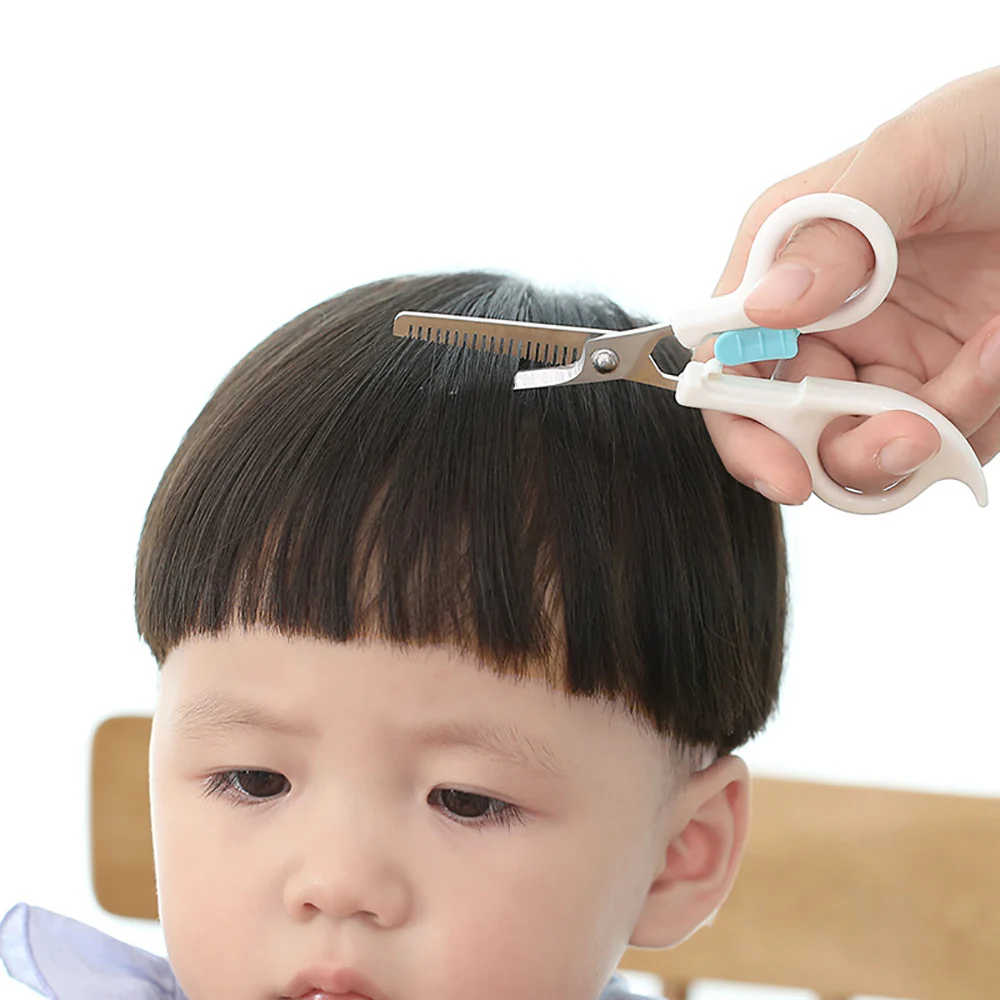 FaSoLa Baby Hair Cutting Scissors - White - Image 3