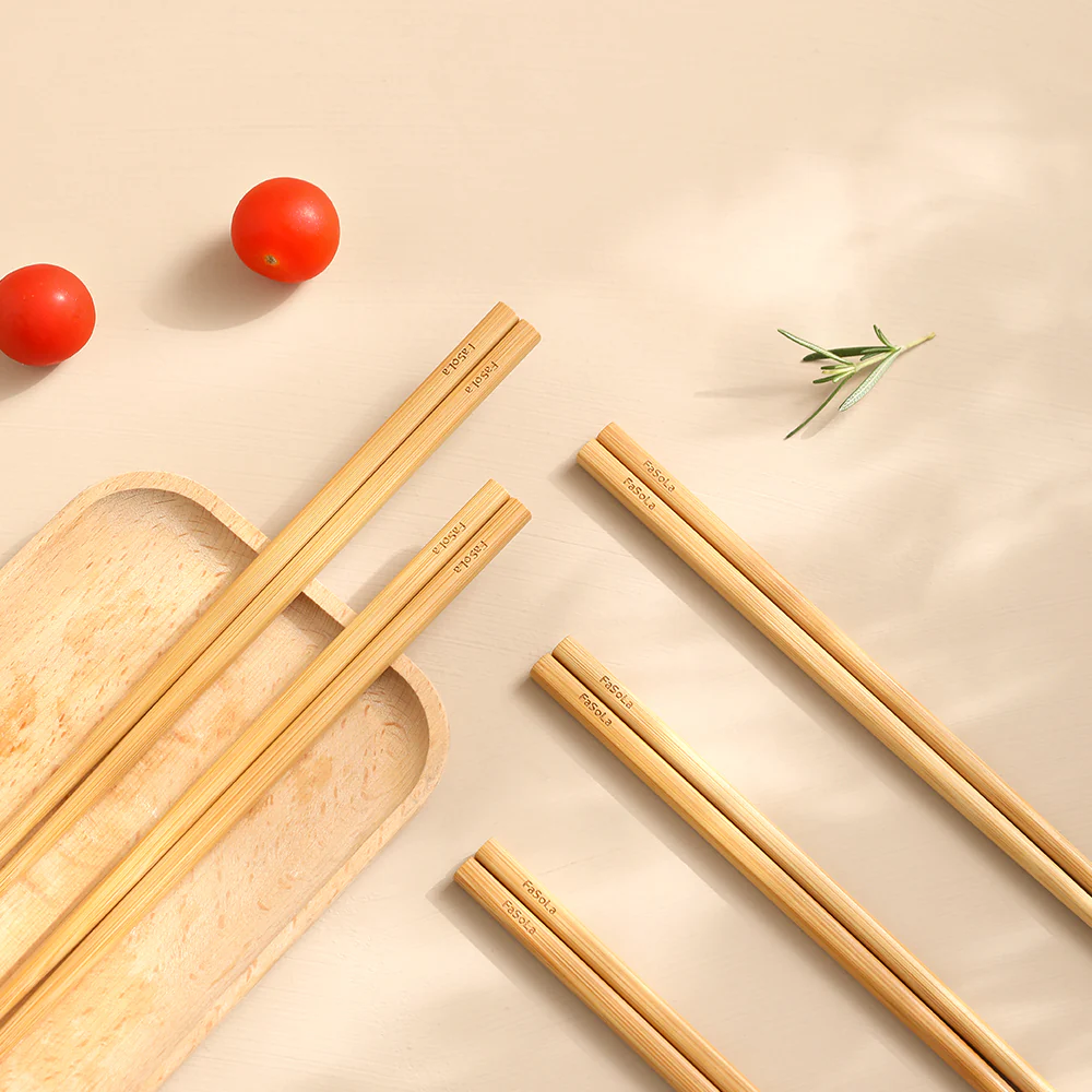 Fasola Bamboo Chopsticks - Set of 10 Pairs - Image 3