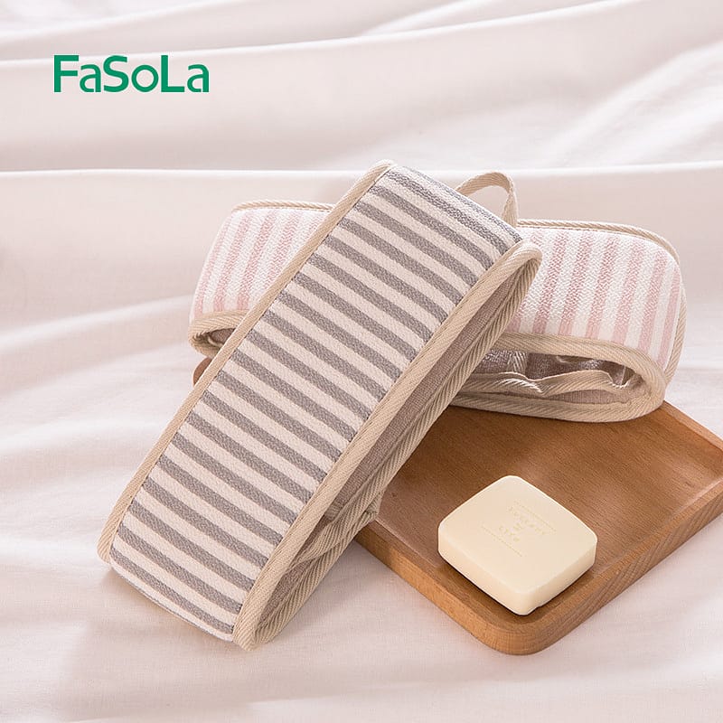 FaSoLa Bath Scrubbing Back Strap - Green, 80*9.3cm - Image 3