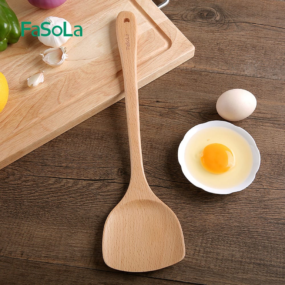 FaSoLa Beechwood Spatula - 38*9.3cm - Image 2