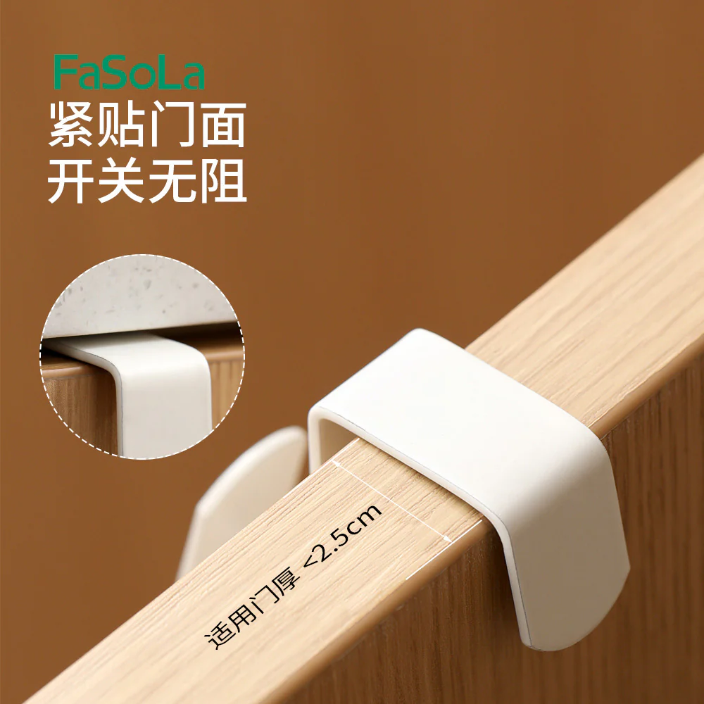 FaSoLa Cabinet Hooks White - 2 Pack - Image 2