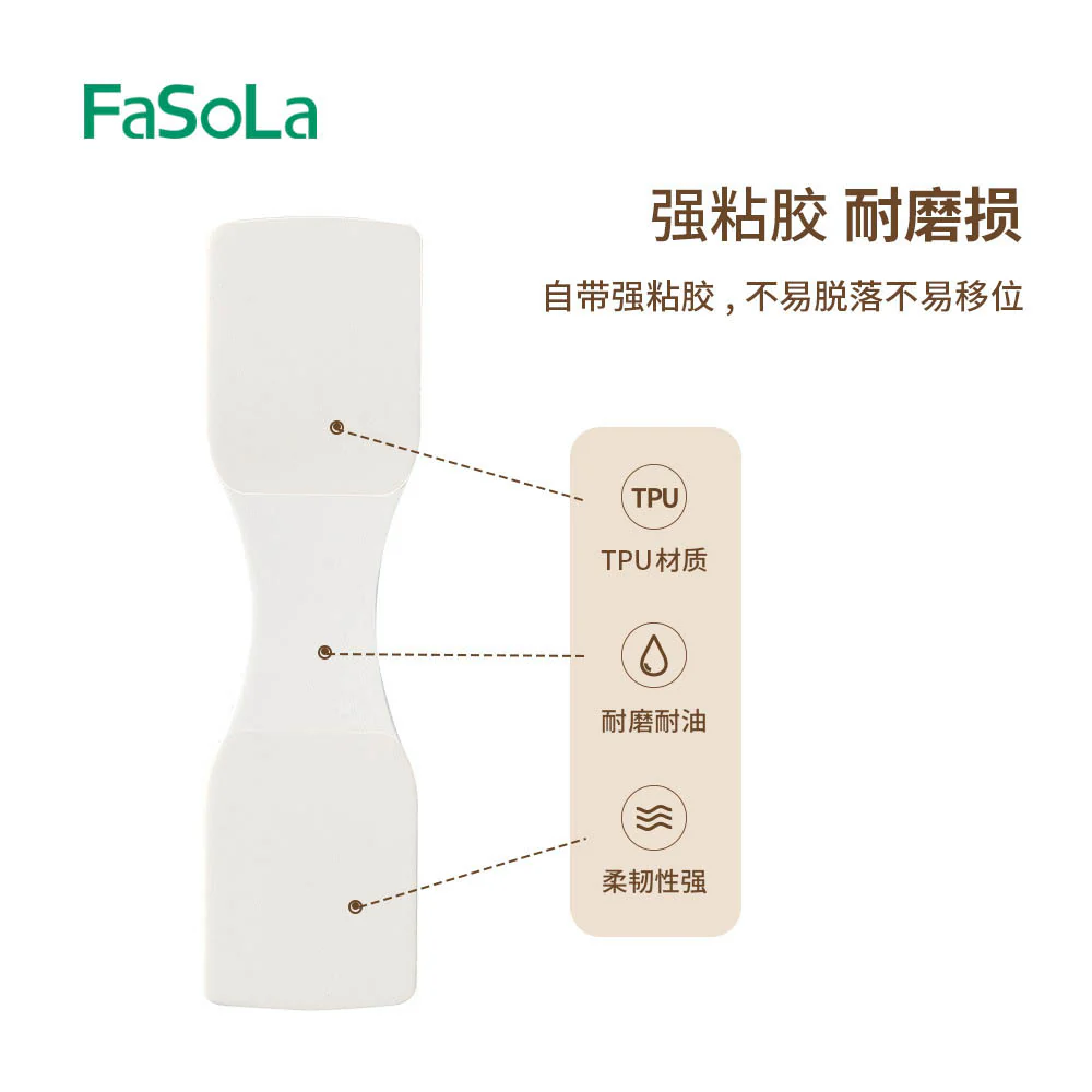 FaSoLa Cable Organizer Clips - White, 20 Pieces - Image 4