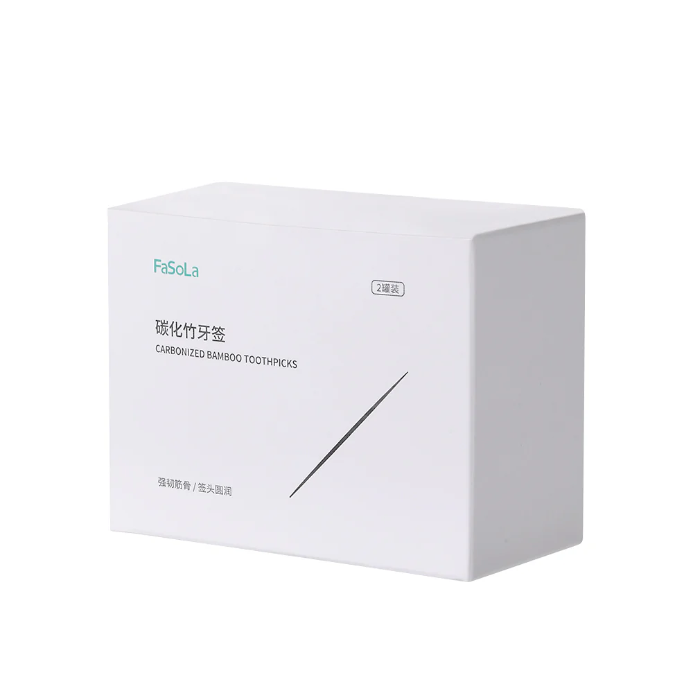 FaSoLa Carbonized Bamboo Toothpicks - 2 Containers - Image 5