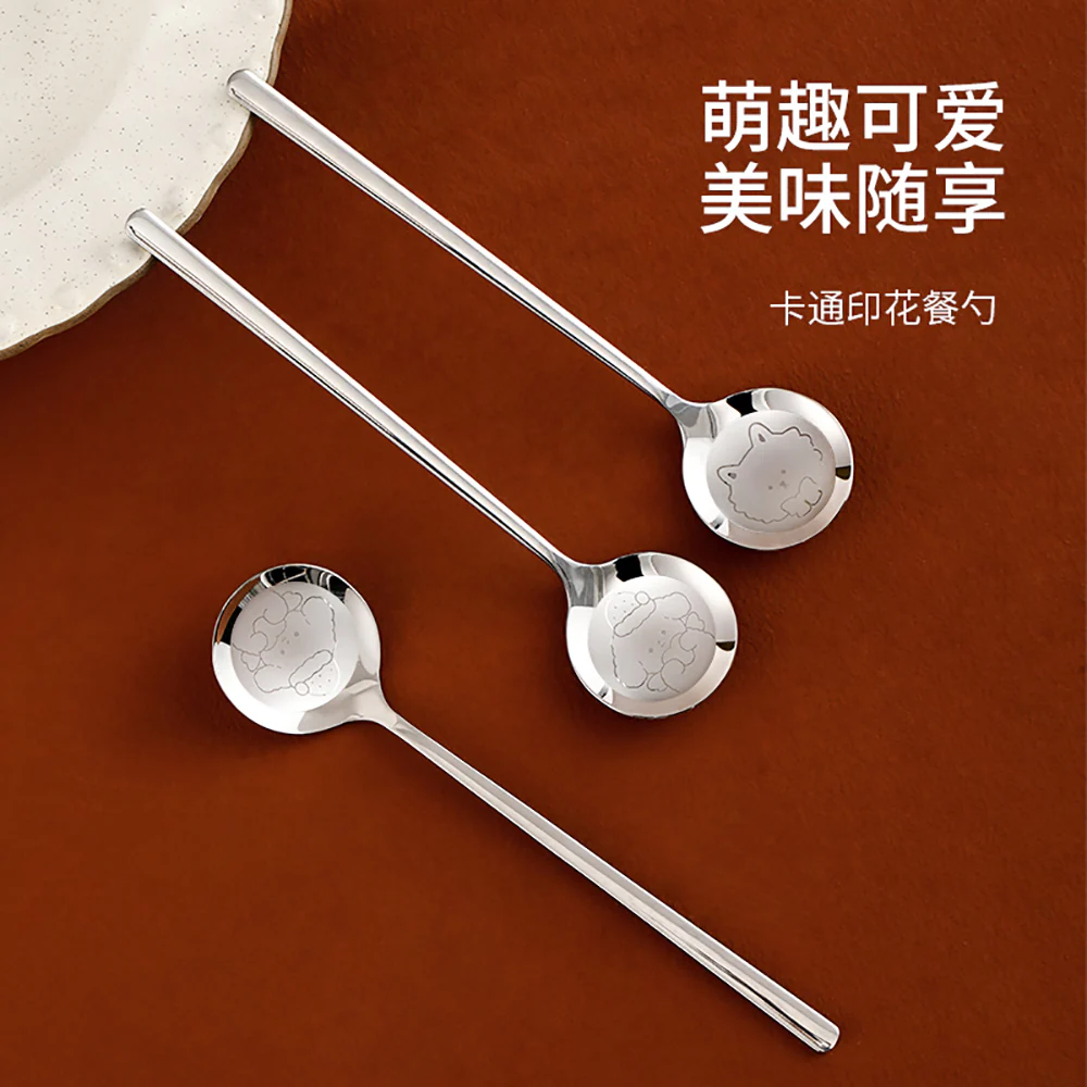 FaSoLa Cartoon Printed Dining Spoon - Cute Dog - Image 2
