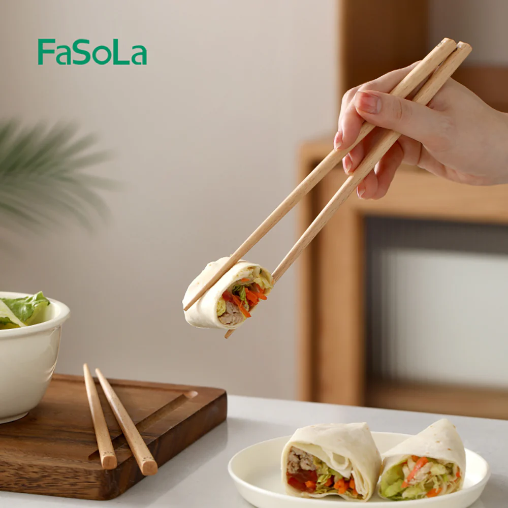 FaSoLa Cartoon Wooden Chopsticks - Panda Design - Image 3