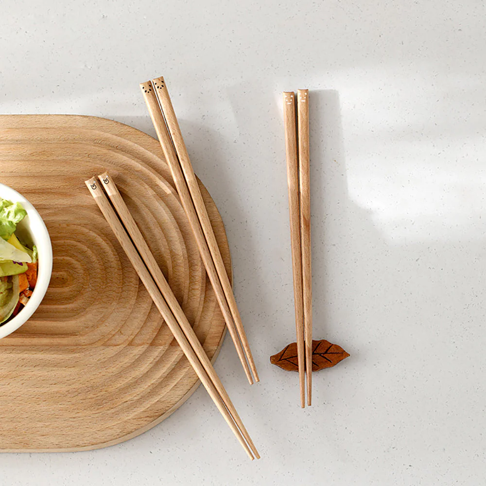 FaSoLa Cartoon Wooden Chopsticks - Panda Design X3