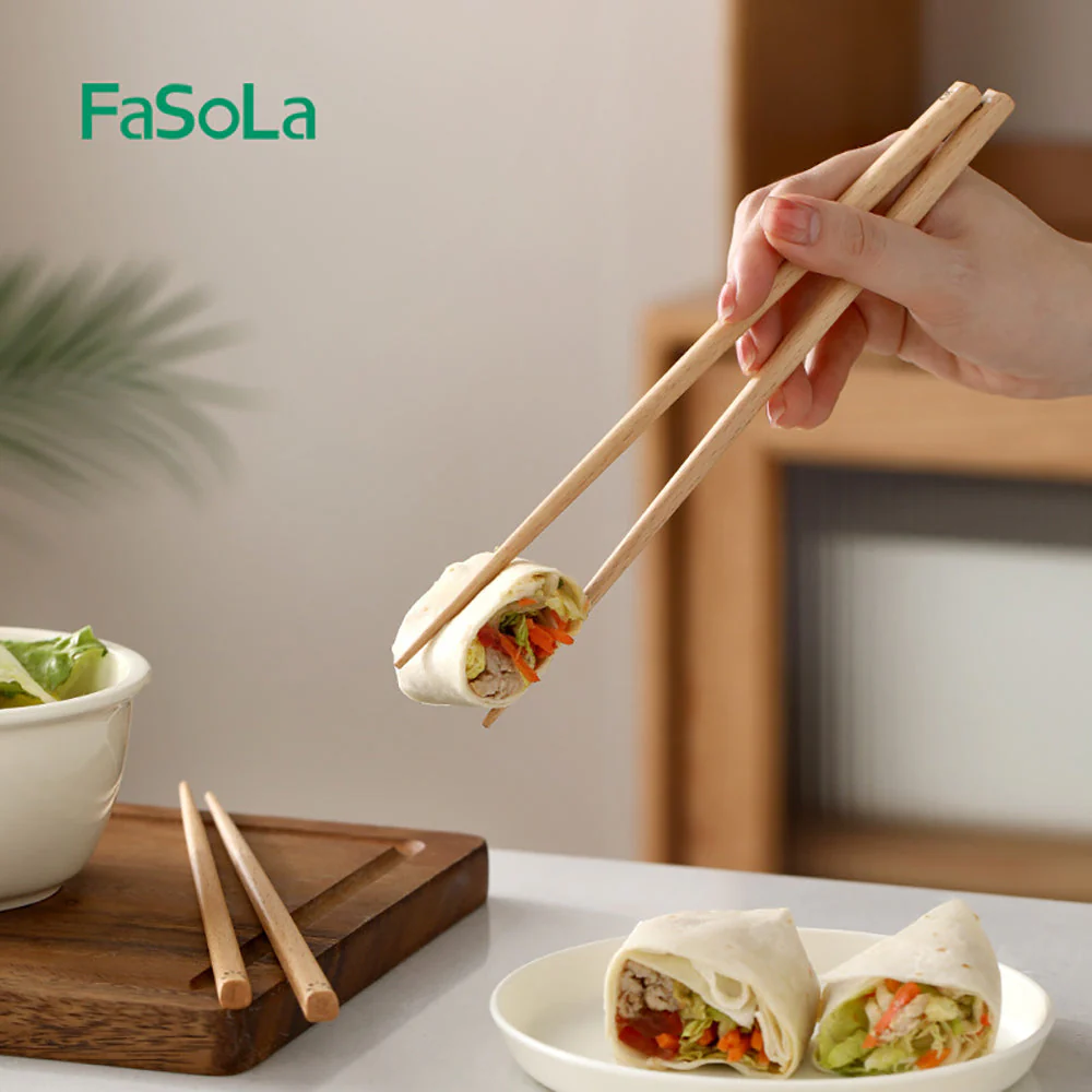 FaSoLa Cartoon Wooden Chopsticks - Panda Design X3 - Image 3