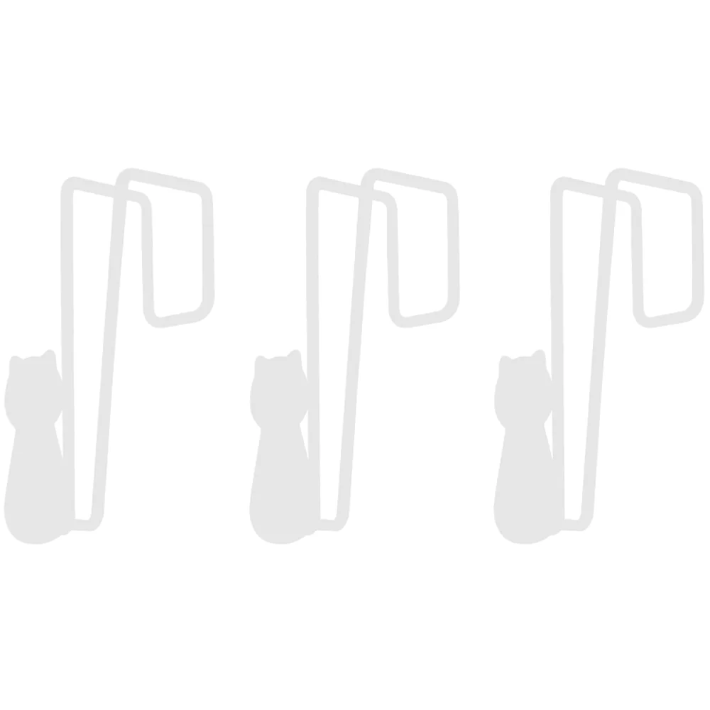 FaSoLa Cat-Shaped Cabinet Door Hooks - Set of 3 - Image 2