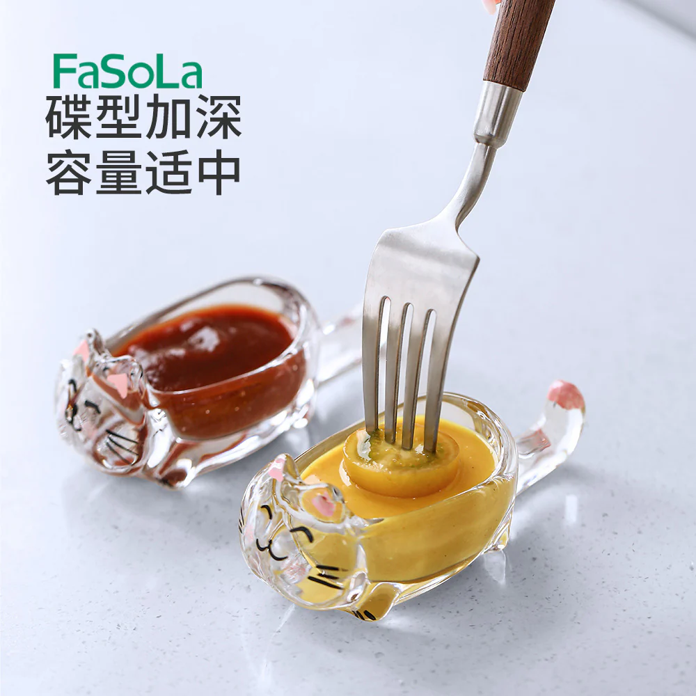 FaSoLa Cat-Shaped Sauce Dish - Image 2
