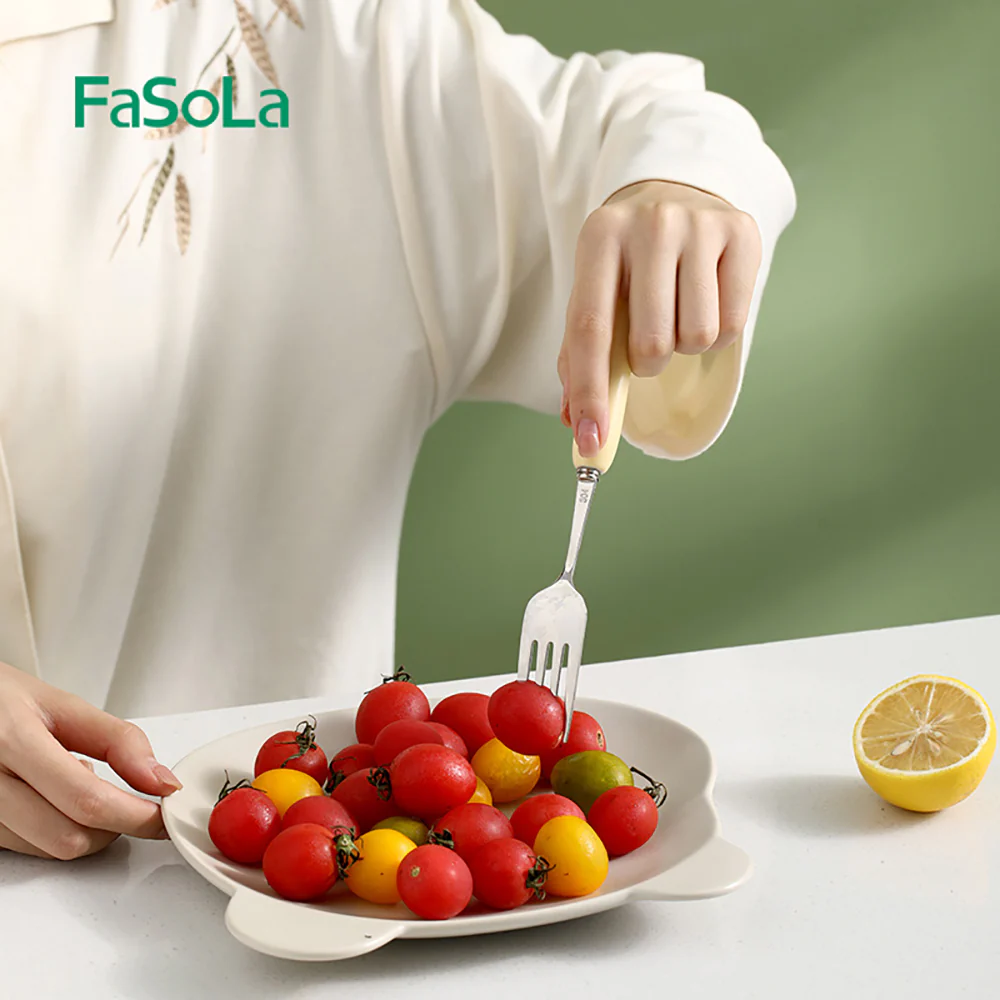 FaSoLa Ceramic Cat Paw Fork - Yellow - Image 2