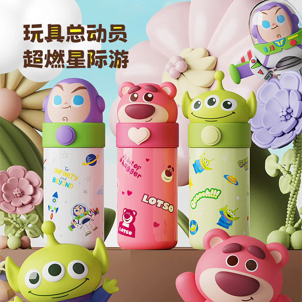 FaSoLa Character Thermos Bottle White - 350ml - Image 2