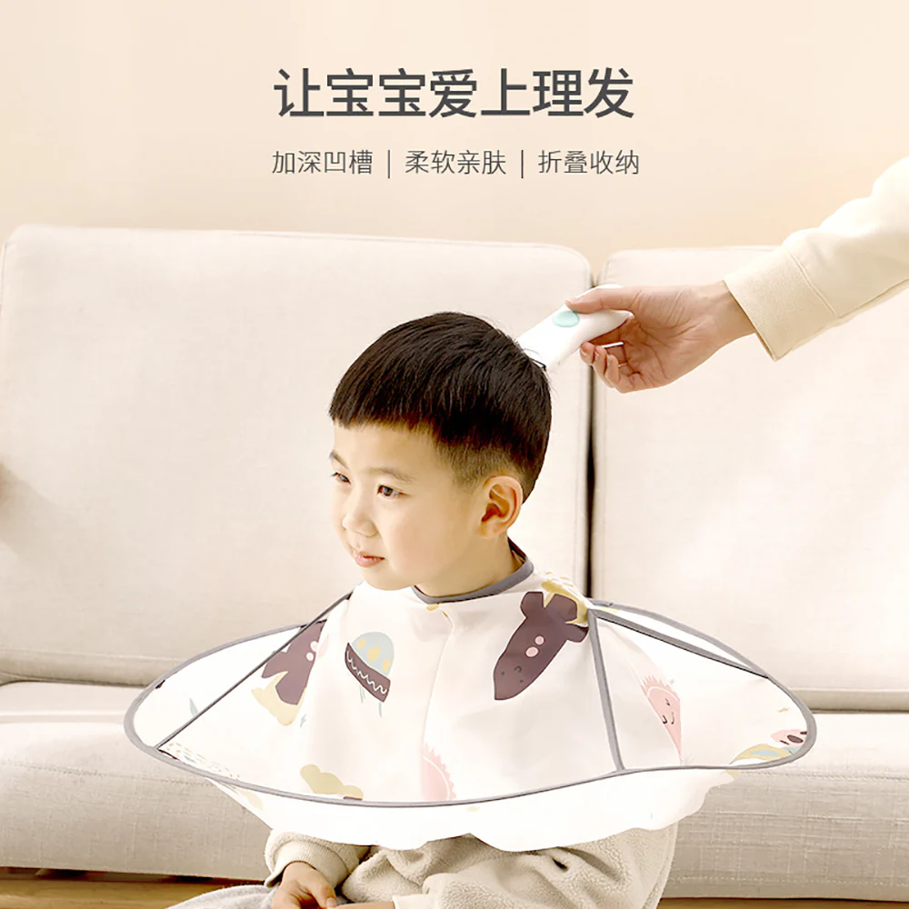 FaSoLa Children's Haircut Cape - White - Image 2