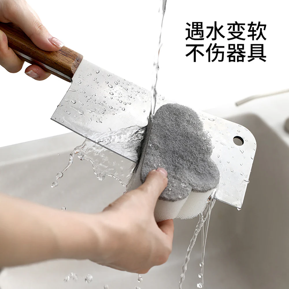 FaSoLa Cloud Knife Cleaning Sponge - Gray - Image 3