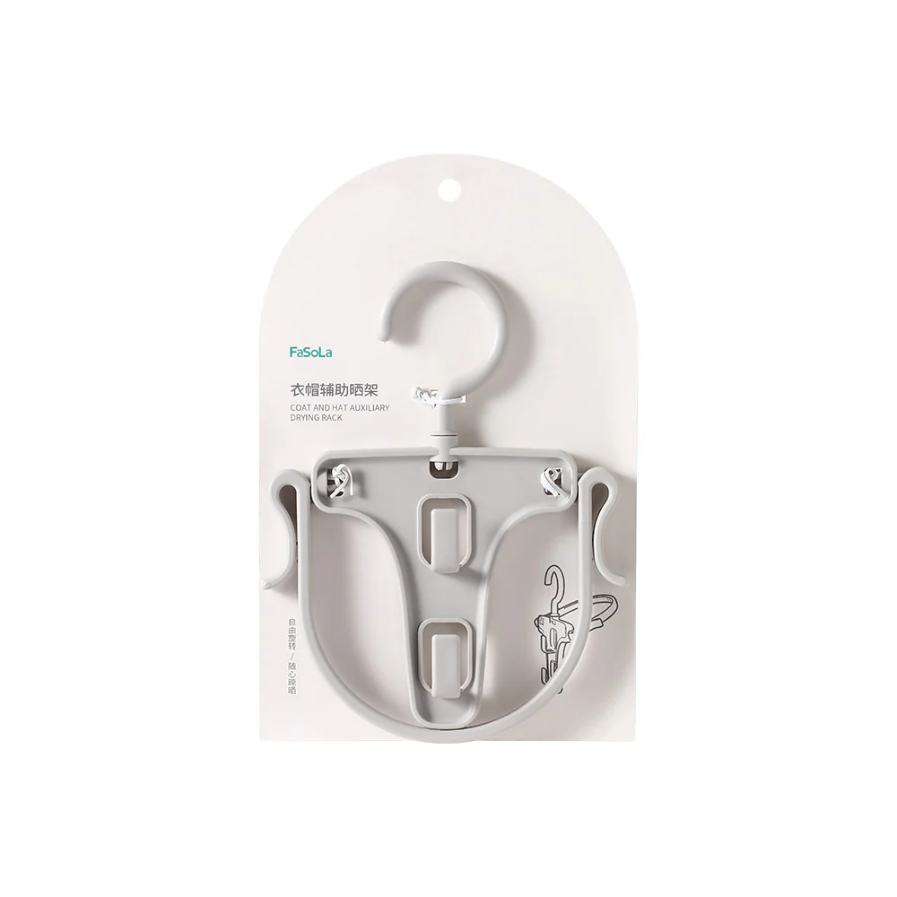 Fasola Coat and Hat Auxiliary Drying Rack - Grey - Image 5