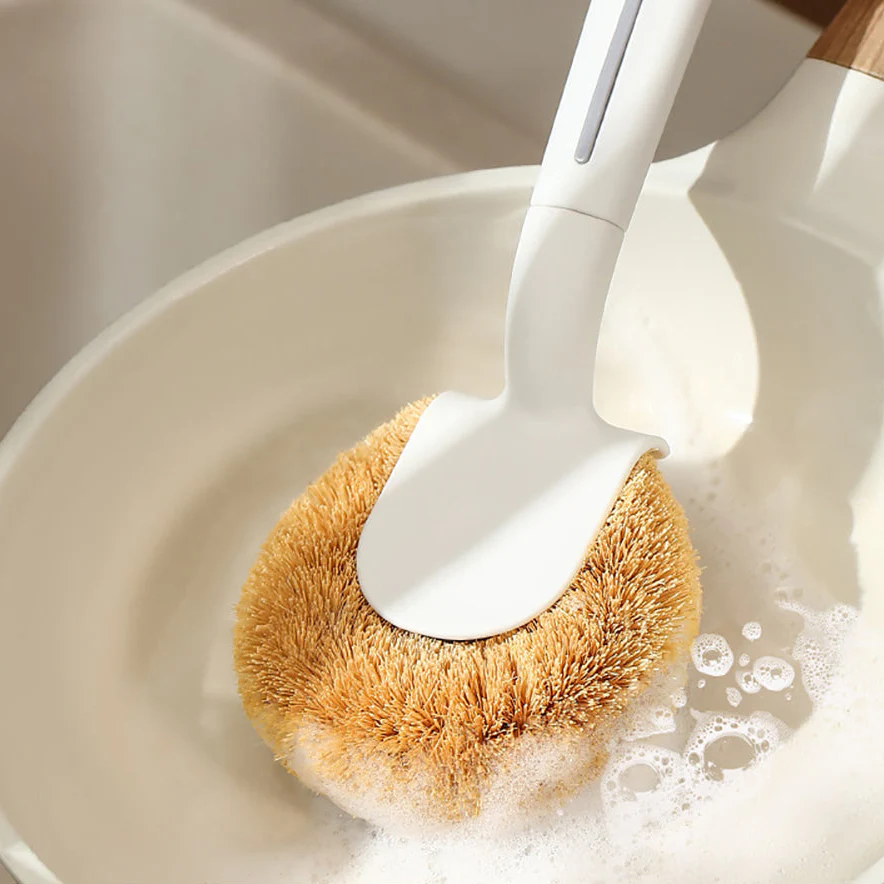 FaSoLa Coconut Fiber Pot Brush - White - Image 2