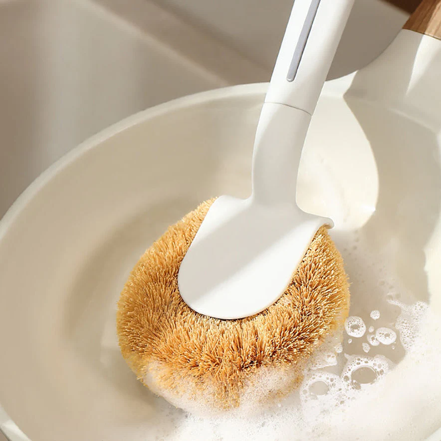 FaSoLa Coconut Fiber Pot Brush - White X3 - Image 2