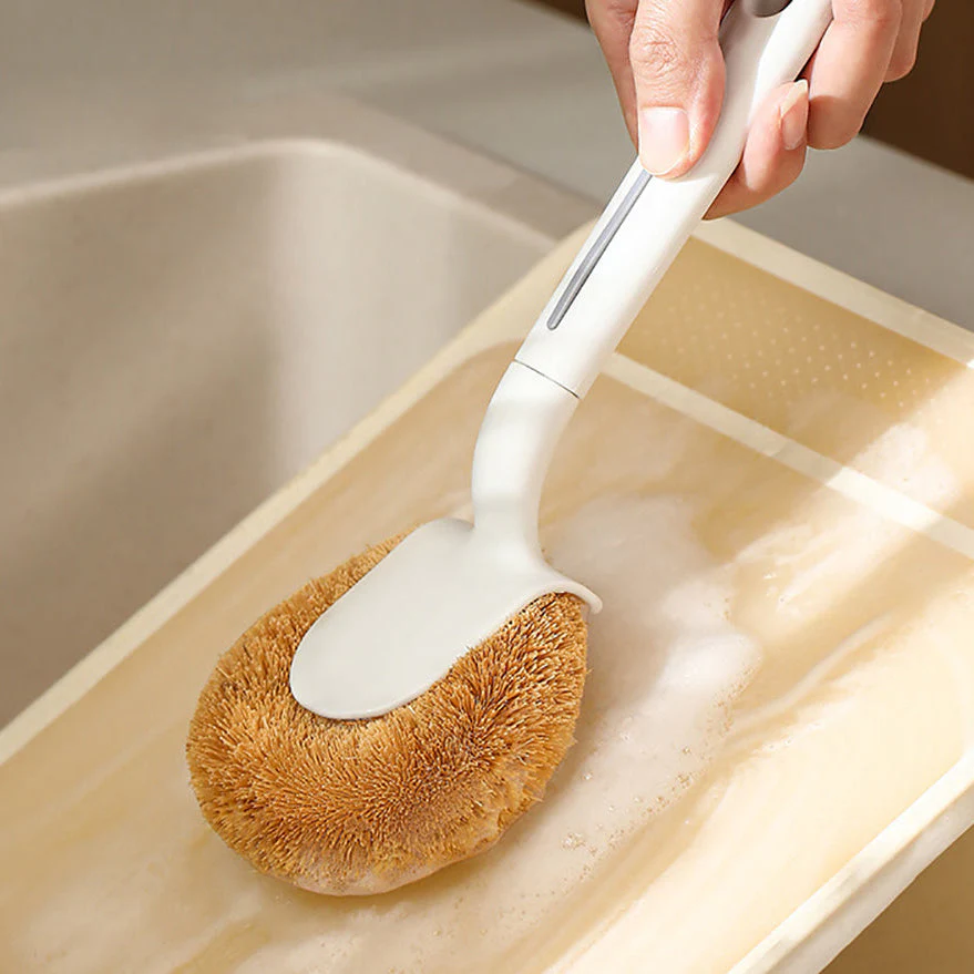 FaSoLa Coconut Fiber Pot Brush - White X3 - Image 3