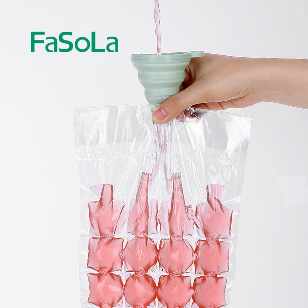 FaSoLa Collapsible Silicone Funnel - Olive Green, 7.5*6.2*7cm - Image 3