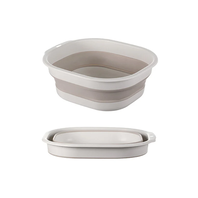 FaSoLa Collapsible Wash Basin - Large, Cream Coffee Color - Image 3