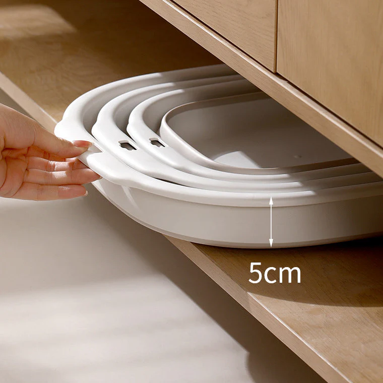 FaSoLa Collapsible Wash Basin - Large, Cream Coffee Color - Image 5