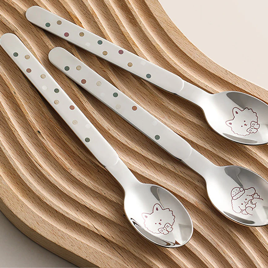 FaSoLa Colorful Printed Spoon - Cute Dog Design - Image 3