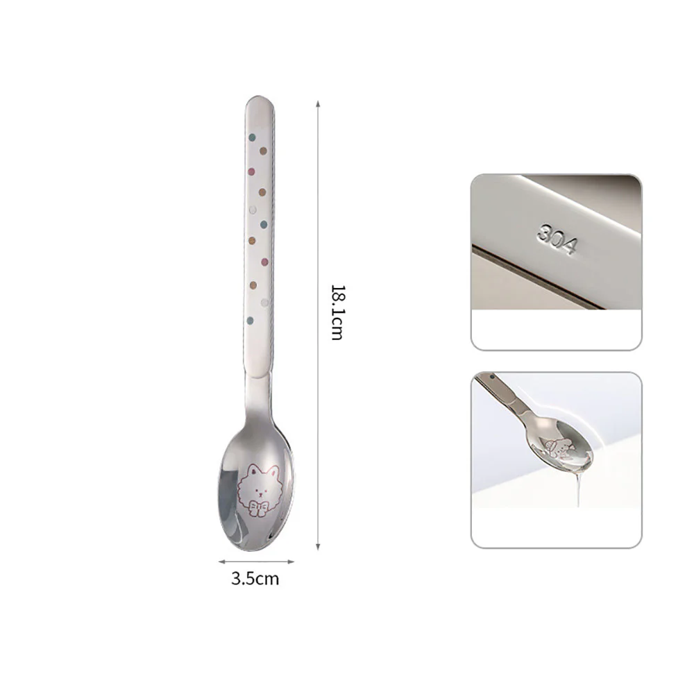 FaSoLa Colorful Printed Spoon - Cute Dog Design - Image 4