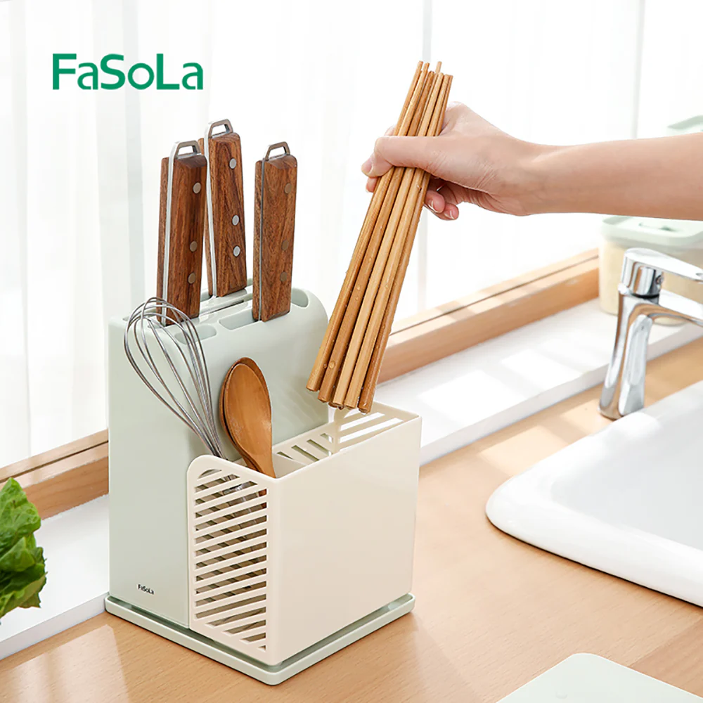FaSoLa Combined Chopsticks and Knife Holder - Green - Image 2