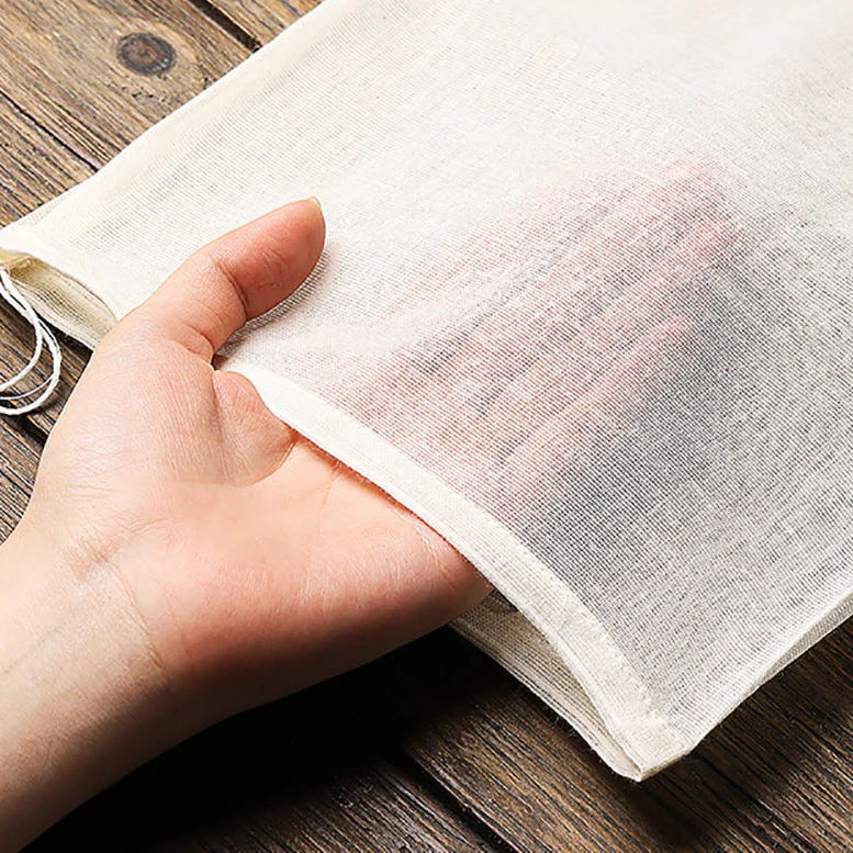 FaSoLa Cotton Spice Bags Beige 8x10cm - Pack of 10 - Image 4
