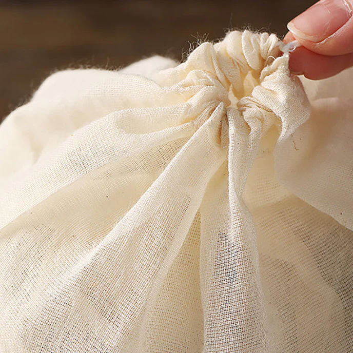 FaSoLa Cotton Spice Bags Beige 8x10cm - Pack of 10 X3 - Image 3