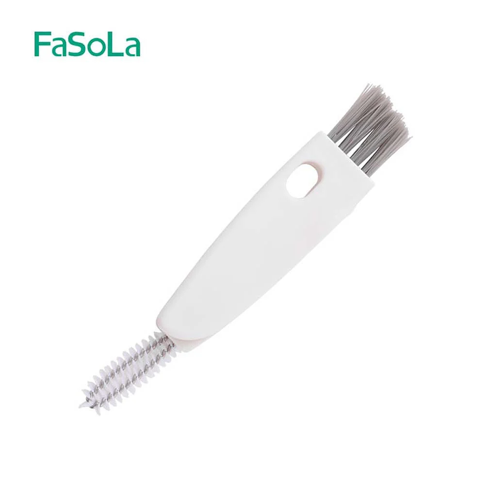 FaSoLa Cup Lid Cleaning Brush - White, 13.5*2.5*1.5cm - Image 2