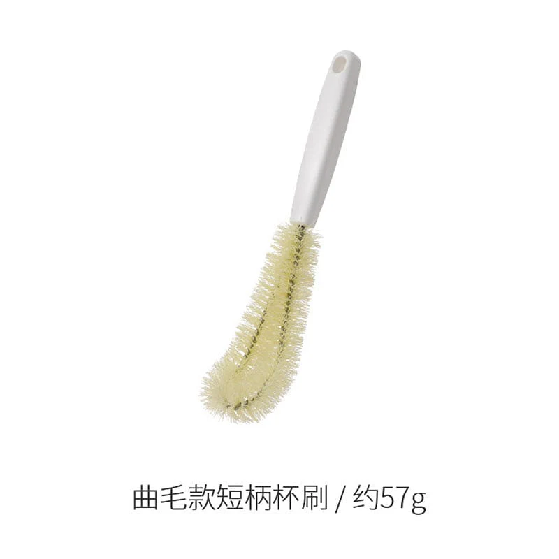 FaSoLa Curved Bristle Short Handle Cup Brush - 25.5*5.8cm - Image 2