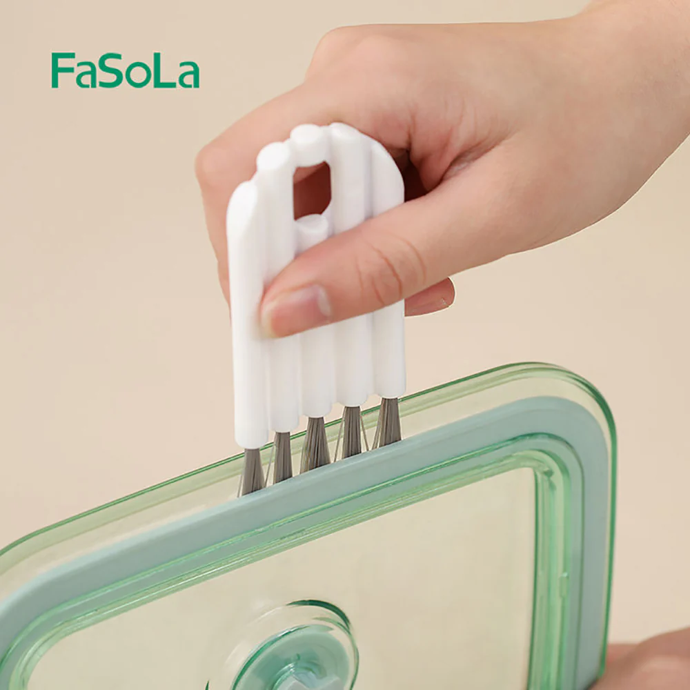 FaSoLa Curved Lid Brush - White, 10*4.5*0.7cm - Image 5
