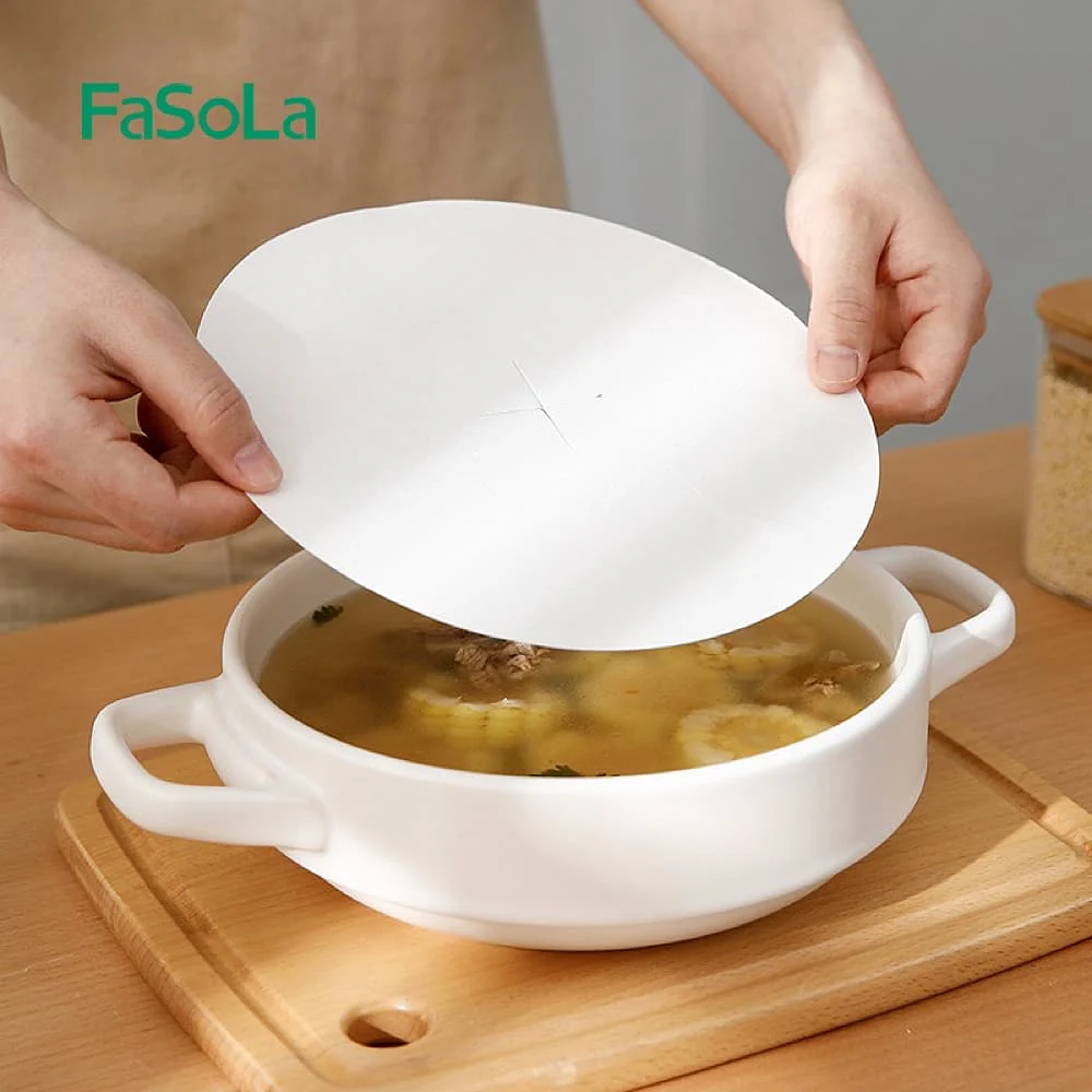 FaSoLa Defoaming Oil Absorbent Paper - 20 Pieces, 20cm Diameter - Image 3