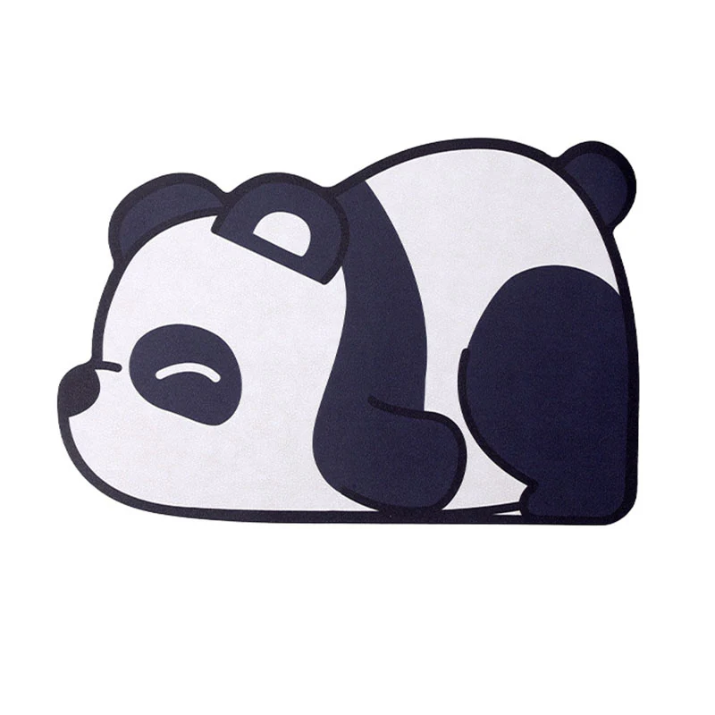 FaSoLa Diatomaceous Earth Absorbent Bathroom Mat with Panda Design - 40x60cm