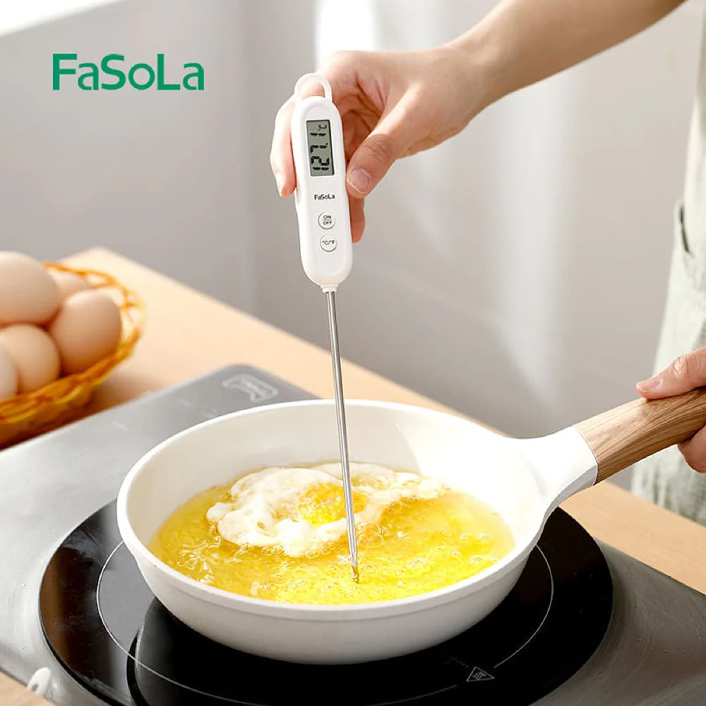 FaSoLa Digital Cooking Thermometer - White, 50-300 Degree - Image 2