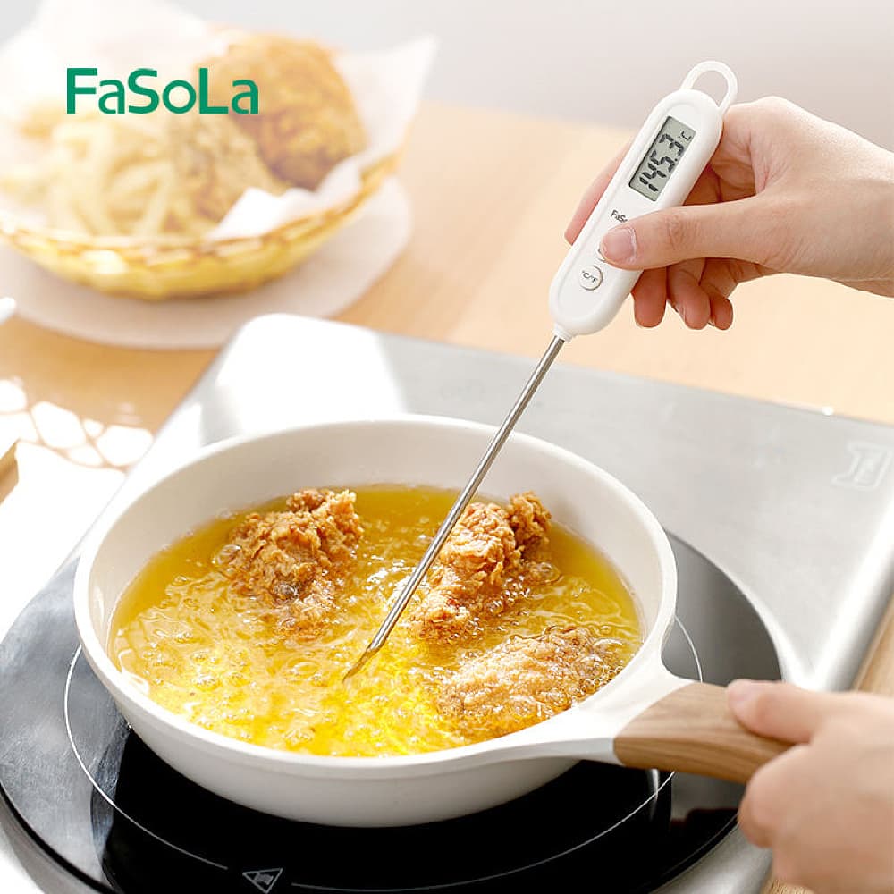 FaSoLa Digital Cooking Thermometer - White, 50-300 Degree - Image 5