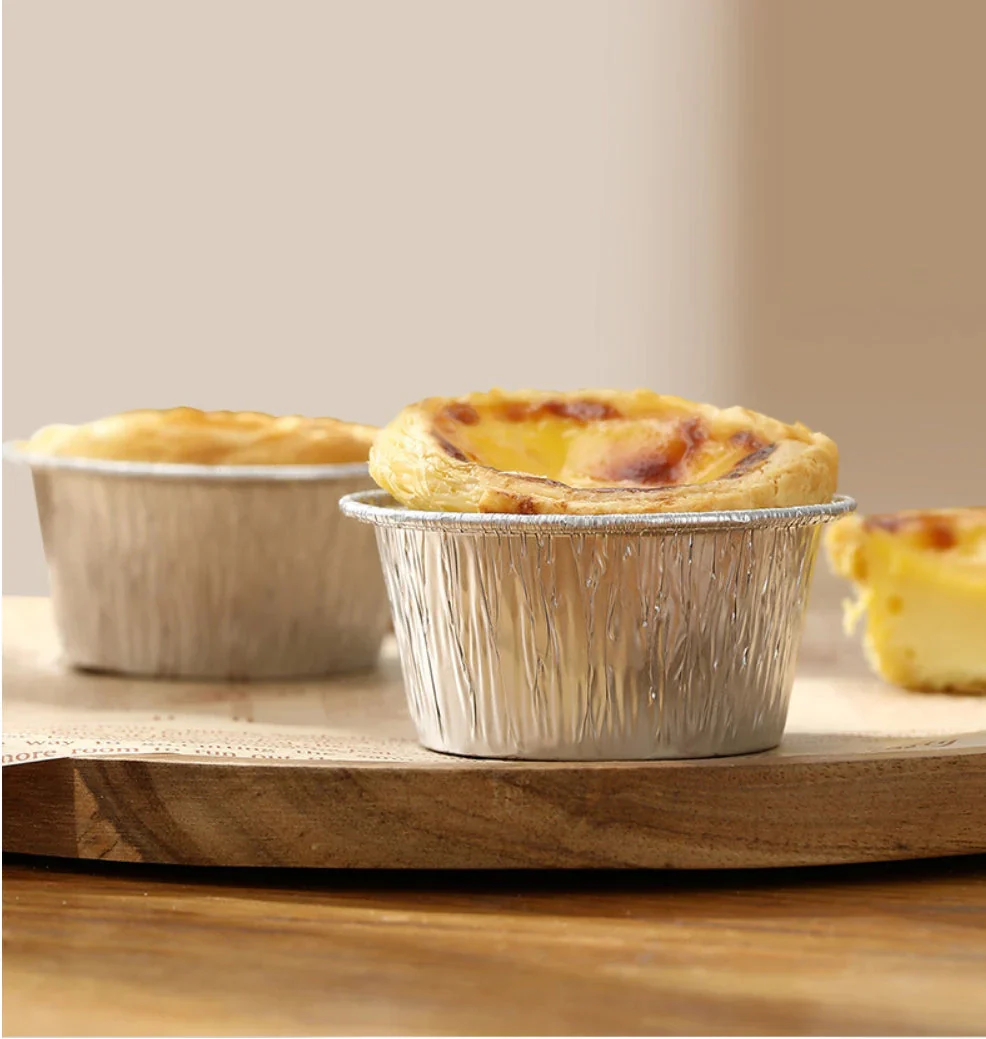 FaSoLa Disposable Air Fryer Aluminum Foil Bowls - Round, 8.1*3.7cm, Pack of 20 - Image 2