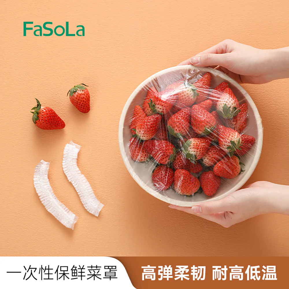 Fasola Disposable Antibacterial Fresh-Keeping Covers - 100 Pieces - Image 3