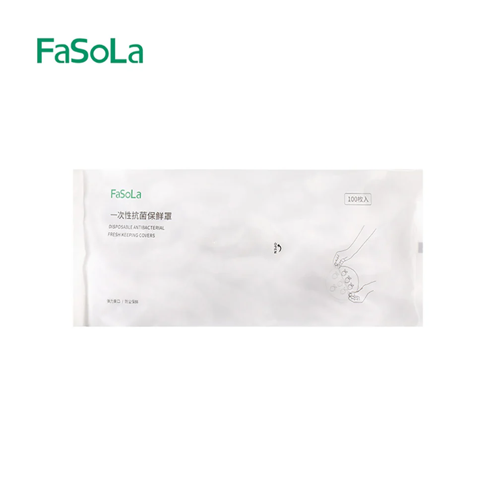 Fasola Disposable Antibacterial Fresh-Keeping Covers - 100 Pieces - Image 5