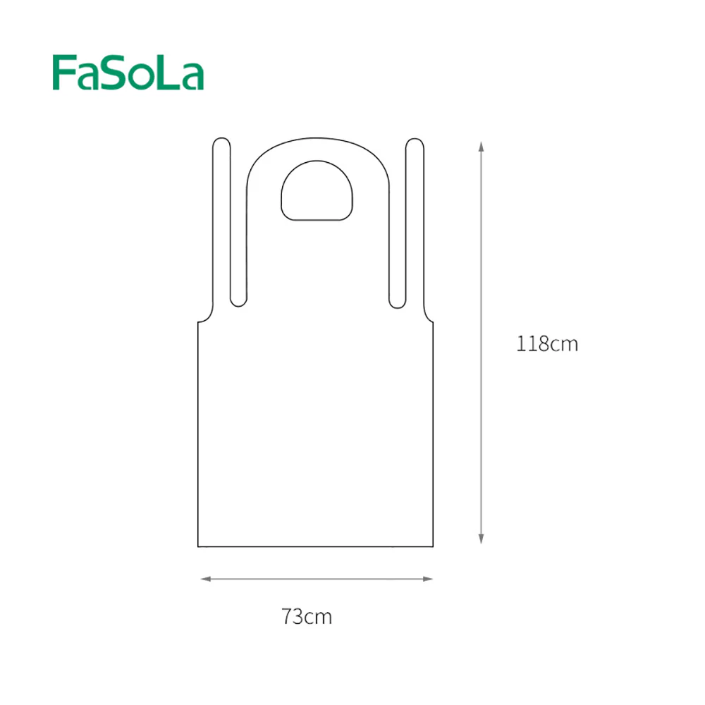 FaSoLa Disposable Aprons Pink - Pack of 10 - Image 5